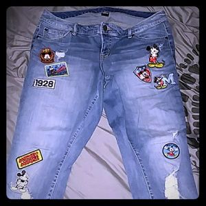 Torrid Mickey mouse boyfriend fit jeans